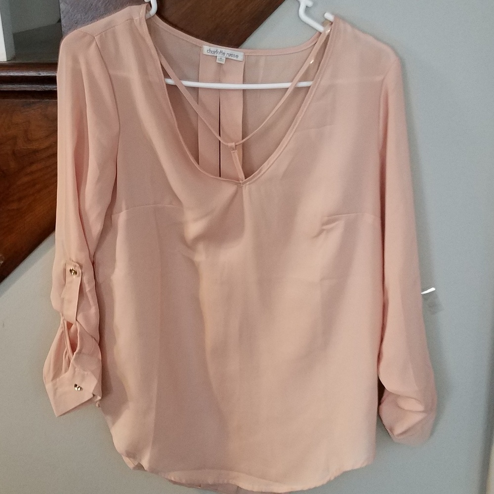 Charlotte Russe SMALL cream blous